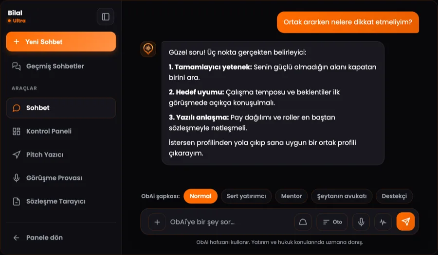 ObAi asistanı: ilan metnini yazarken yapay zekâ desteği